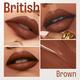 Lakme Bejewel 3D Matte Slim Bullet Lipstick with Vitamin E for Hydrated Lips - British Brown 3.6g - Lipsticks
