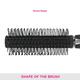Vega Round Brush Black  (E16 - RB) 1's - Hair Brushes