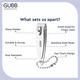 Gubb Finger Nail Clipper with File, Key Chain Easy -To -Use Long Lasting 1's - Nail Care
