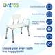Entros Premium Adjustable Bathing Stool Bench (6030A) 1's - Health Monitoring Devices