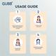 GUBB Natural Loofah Brush With Detachable Handle 120 gm - Scrubs & Exfoliants