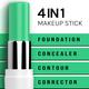 Bella Voste 4-In-1 Makeup Stick Green (23) 5.5 Gm - Nail Polish