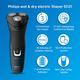 Philips Cordless Electric Shaver, 3D Pivot & Flex Heads, 27 Comfort Cut Blades (S1121/45) 1's - Shavers
