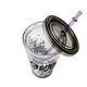 Colorbar Sipper Grey Glass with Lid and Straw 1's - Makeup Bags & Cases