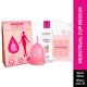 GynoCup Reusable Menstrual Cup - Medium + Natural Intimate GynoWipe 10's + Natural Menstrual Cup Wash Liquid 100 ml - Menstrual Cups
