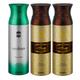 Ajmal Raindrops & Wisal Dahab & Wisal Dahab Deodorant Spray - For Men & Women (Pack Of 3) 200 ml - Perfumes (Edt/Edp)