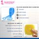 Majestique Silicone Body Scrubber with Bath Belt, Suitable for All Skin Cleaning - Multicolor 1's - Bath Tools