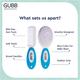 GUBB Baby Comb & Brush Set, Blue 140 gm - Hair Brushes