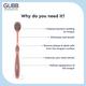 GUBB T+ Tongue Cleaner - Pink 25 gm - Floss & Tongue Cleaners