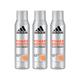 Adidas Power Booster 72H Anti-Perspirant 150ml Deodorant Set For Men 3's - Men Deodorants/Roll-Ons