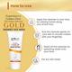 Globus Naturals Gold Radiance Anti Ageing & Brightening Face Wash Enriched with Saffron & Rose 100 gm - Face Wash & Cleansers