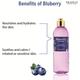 The Love Co. Luxury Blueberry Pancake Body Wash - Bath & Shower Gel for Men & Women - All Skin Types - 100% Vegan 250 ml - Shower Gels & Body Wash