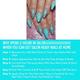 Nails On Board Handmade Press On Gel Nails- Holographic Aqua Blue Medium 50 gm - Nail Care