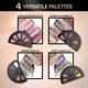 Faces Canada 6 In 1 Eyeshadow Palette Olive Butter & Macadamia Oil - Smokey Diva 03, 6gm - Eye Shadow Palettes