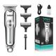 VGR V071 Body Groomer 120 min Runtime 4 Length Settings Silver 1s 1's - Hair Removal Accessories