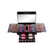 Miss Rose Professional Makeup Kit Including 90 Color Glitter & 90 Color Matte Eyeshadow 2 Compact Powder 2 Color Blusher & 6 Color Eyebrow 7002 - 004Y 40 gm - Compact Powder