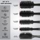 Vega Professional Carbon Dry Hair Brush Set Brushes (VPMHB-17) 5's - Hair Brushes