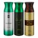 Ajmal Raindrops Sacrifice II Wisal Dahab Deodorant Spray (Pack of 3) 200 ml - Perfumes (Edt/Edp)