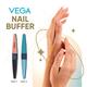 Vega Nail Buffer For Nail Polishing, Shaping & Finishing, Salon & Home Use, Pack Of 2 (Vc2Nb-01) - Nail Care