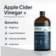 Miduty Apple Cider Vinegar -Stevia Liquid 500 ml - Apple Cider Vinegar - Acv