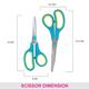 Vega General Cutting Scissor Set (GCSS - 01) 141 gm - Manicure & Pedicure Kits