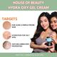 House of Beauty Hydra Oxy Gel Cream - Sensitive, Acne Prone Skin with Niacin & Hyaluronic 100ml - Face Gels