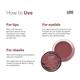 Love Earth Lip Tint & Cheek Tint Multipot-Never Look Back - Ruby Pink 8 gm (N) - Lip Stains & Tints