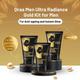 Qraa Men Ultra Radiance Gold Kit for Men- with 24K Gold, For Anti-Ageing and Instant Glow (Wash, Scrub and Pack) 1's - Face Washes