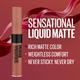 Maybelline New York Sensational Liquid Matte Lipstick, NU08 Nude Shot, Liquid Lipstick Shades Delivering Intense Matte Color Effect 7 ml - Lipsticks