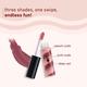 Plum Soft Swirl Lip Gloss, High-Shine Finish, Intense Pigment, 3 Shades In 1, 121 Caramel Crunch 6 ml - Liquid Lipsticks