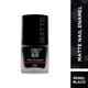 Streetwear Nail Enamel (Matte) - Rebel Black 8 Ml - Nail Polish