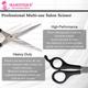 Majestique Multi Use Salon Scissor, Comfort Grip Sharp Scissors for Office Home - Multicolor 1's - Multi-Stylers