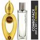 Ajmal Titanium EDP Citrus Spicy Perfume And Wisal Dhahab EDP Fruity Floral Perfume 150 ml - Men Perfumes (Edt/Edp)