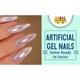 Nails On Board Handmade Press On Gel Nails- Holographic White 50 gm - Nail Care