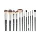 London Pride Cosmetics Hd Premuim Brush Set Black 12's - Face Brush