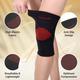 AccuSure Knee Brace Compression Sleeve - Black & Red (M) 1's - Knee/Leg Supports