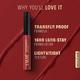 Lakme Forever Matte Liquid Lip, 16hr Lipstick,  Red Sangria, 5.6ml - Liquid Lipsticks