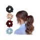 Majestique Satin Silk Scrunchies Ponytail Holder Hair Accessories Hair Ties For Women and Girl Best Gift - Multicolor 4's - Hair Clips/Bands