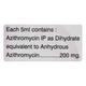 Zithium DS 200mg Suspension 15ml - Bacterial Infections-Mac