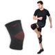 AccuSure Knee Brace Compression Sleeve - Black & Red (M) 1's - Knee/Leg Supports