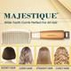 Majestique Extra Wide Tooth Comb, 8 Inch Big Comb for All Hair Types - Golden 1's - Hair Brushes