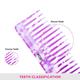 Vega D'Zyne Comb (DC - 1268) Color - Purple 1's - Hair Combs