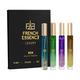French Essence Gift Set - Eua De Parfume (Triumph + Recharge + Noir + Jazz) ( Pack Of 4 x 15 ml) 1's - Perfumes (Edt/Edp)