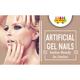 Nails On Board Handmade Press On Gel Nails- Chocolate Nude Medium 50 gm - Nail Care