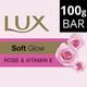 Lux Soft Glow Rose & Vitamin E For Glowing Skin Beauty Soap 100 gm - Soaps