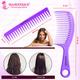Majestique Extra Wide Comb for Long and Thick Hair, Suitable for All Hair- Multicolor 1's - Hair Combs