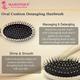 Majestique Golden Oval Cushion Detangling Brush, Friendly Detangling Brush Ultra-Soft Tipped Nylon 1's - Straighteners