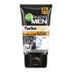 Garnier Men Turbo Bright 2 In 1 Anti Pollution Double Action Black Charcoal Vitamin C Face Wash 150gm - Face Washes