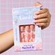 Gush Beauty Nailed It Reusable Luxury Press On Nails With Application Kit Natural Nude - Medium Almond 1's - Nail Art