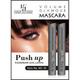 Half N Half Volume Glamour Mascara, Push Up Waterproof & Long Lasting, Black 12 ml - Mascaras
